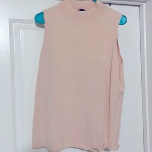 High neck pale pink sleeveless